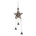 Rattan Wind Chimes Wall Hanging Decoration Vine Rope Wind Bell for Home Wall WeddingsFive Pointed Star A