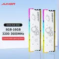 JUHOR RGB DDR4 8GB 16GB 3200MHz Memoria Ram DDR4 RGB DIMM Memoria da gioco desktop Ram