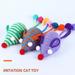 Yirtree Cat Toy Bite-resistant Creative Exquisite Relieve Boredom Bright Color Mouse Shape Pet Cat Chew Toy Pet Supplies