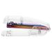 NUOLUX Plastic Stapler Transparent Stapler Students Stapler Hand Stapler Clear Stapler Home Office Stapler