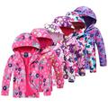 KYAIGUO Kids Girls Waterproof Rain Jackets Coats Baby Hoodie Lightweight Raincoats Lightweight Windbreakers Windbreaker Toddler Girl s Jacket Waterproof Rainproof Warm Jackets for 3-12Y