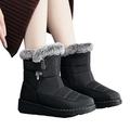 Women Classic Plush Snow Boots Soft Non-Slip Winter Snow Warm Boots Waterproof Boots for Outdoor