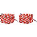 Tupkee LED Rope Light Red & White - Candy Cane Peppermint Rope Lights for Indoor and Outdoor use 24 Feet 7.3 m - 10MM Diameter - 144 LED Long Life Bulbs Rope Tube Lights - Pack of 2