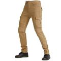 Motorcycle Riding Jeans Motorbike Racing Pants Off-Road Outdoor Automobile Off-Road Outdoor Automobile Cycling Trousers Motorcycle Riding Jeans Motorbike Racing Pants With Protectors L Khaki