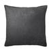 Juno Velvet Gray Decor Pillow (Feather Insert) 24 Square