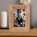 May Your Birthday Overflow With The Love Of Family Personalized Wooden Frame 4 x 6 Brown (Vertical)