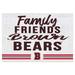 Brown Bears 34" x 24" Friends Family Wood Sign