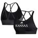 Women's adidas Black Kansas Jayhawks Sideline Ultimate Sports Bra