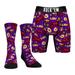 Men's Rock Em Socks LSU Tigers Gumbo Underwear and Crew Combo Pack