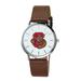 Men's Brown Cornell Big Red Plexus Leather Watch