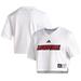 Women's adidas White Louisville Cardinals Sideline Crop Jersey