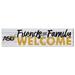 Alabama State Hornets 10" x 40" Friends & Family Welcome Sign