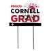 Cornell Big Red 18" x 24" Proud Grad Yard Sign