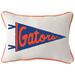 Little Birdie Florida Gators Pennant Rectangular Piped Pillow