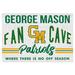 George Mason Patriots 34" x 24" Fan Cave Wood Sign