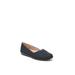 Women's Notorious Flat by LifeStride in Navy Fabric (Size 8 M)