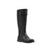 Women's Madilynn Tall Calf Boot by White Mountain in Black Smooth Fur (Size 9 1/2 M)