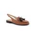 Extra Wide Width Women's Lillie Sling by Trotters in Cognac Black (Size 8 1/2 WW)