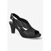 Women's Christy Sandals by Easy Street in Black Glitter (Size 7 1/2 M)