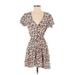 Faithfull the Brand Casual Dress - Mini: Ivory Floral Dresses - Women's Size 4