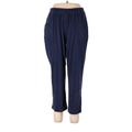 Woman Within Casual Pants - Low Rise: Blue Bottoms - Women's Size 18