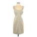 Rebecca Taylor Casual Dress - Sheath Sweetheart Sleeveless: Tan Dresses - Women's Size 4