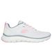 Skechers Women's Flex Appeal 5.0 Sneaker | Size 10.0 | White/Pink/Blue | Textile/Synthetic | Vegan | Machine Washable