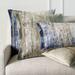 Evie Velvet Decorative Pillow Cover - Blue, Blue Square (22"sq.) - Frontgate