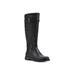 Women's Madilynn Tall Calf Boot by White Mountain in Black Smooth Fur (Size 8 M)