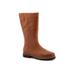 Women's Franki Mid Calf Boot by Trotters in Luggage (Size 9 M)