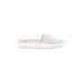 Shade & Shore Sandals: White Solid Shoes - Women's Size 5 - Open Toe