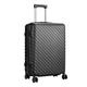 BTGGG Cabin Suitcase 24" Carry on Suitcase Lightweight Hard Shell Cabin Luggage Case with Spinner Wheels & Combi Lock, 44x26x64cm Medium 24", Black