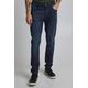 Slim-fit-Jeans BLEND "BLEND BHJet fit Jeans 20712999" Gr. 27, Länge 32, blau (denim dark blue) Herren Jeans Slim Fit