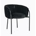 Ebern Designs Jeyson Tufted Velvet Upholstered Back Arm Chair Metal in Black | 28 H x 23 W x 24 D in | Wayfair 7EA513811C2A4B3C9798C17D94ECA0B5