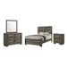 CDecor Home Furnishings Sheffield Standard 4 Piece Configurable Bedroom Set Wood in Brown/Gray/Green | 57 H x 80 W x 85.25 D in | Wayfair