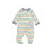 Child of Mine by Carter's Long Sleeve Outfit: Gray Stripes Bottoms - Size Newborn