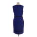 Nine West Casual Dress - Sheath: Blue Dresses - Women's Size 10