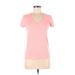 Under Armour Short Sleeve T-Shirt: Pink Tops - Women's Size Medium