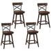 17 Stories Mannan Swivel Solid Wood Stool Wood in Brown | 38 H x 19 W x 17.5 D in | Wayfair CB1FE0704C184F0AA33ED6AEBA246BB4