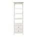 Gracie Oaks Cassanova Brown & White 4-Shelf Bookcase Wood in Brown/White | 72.5 H x 22.5 W x 17 D in | Wayfair FA23104ED6DA47A1A3E6AB24611CB815