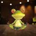 Trinx Jayvionna 5"W Yoga Frog w/ Bobblehead Figurine Unique Gifts Resin | 5.5 H x 5 W x 4.5 D in | Wayfair 44EB126CB3FB4CB7B7DC086E37188025