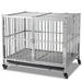 Tucker Murphy Pet™ Heavy Duty Dog Crate Cage Kennel w/ Wheels Metal in Brown | 30.7 H x 38 W x 25.6 D in | Wayfair 874FE10476104BB3978303C5F5FCD333