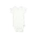 Gerber Short Sleeve Onesie: White Solid Bottoms - Size 3-6 Month