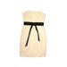 MARCHESA notte Casual Dress - Mini Strapless Sleeveless: Ivory Solid Dresses - Women's Size 0
