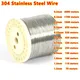 1KG/roll Soft Steel Wire Diameter1.5 1.0 0.2 0.3 0.4 0.5 0.6 0.8mm 304 Stainless Steel Wire Single