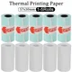 1/3/5 Rolls Mini Printer Thermal Paper Label Sticker Self-adhesive Thermal Printing Paper Inkless