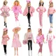 Nk mix rosa Serie Kleidung für Barbie Puppe Outfits Top Rock Hose Kleid für 11.5 "bjd Puppen Zubehör