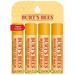 Burt s Bees: Original Beeswax Lip Balm Stocking Stuffers - Natural Moisturizing Lip Care Christmas Gift Set with Vitamin E & Peppermint Oil (4-Pack)