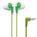 Panasonic ErgoFit Wired Earbuds In-Ear Headphones with Dynamic Crystal-Clear Sound and Ergonomic Custom-Fit Earpieces (S/M/L) 3.5mm Jack for Phones and Laptops No Mic - RP-HJE120-G (Green)