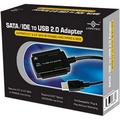 USB 2.0 SATA/IDE Adapter - Supports 2.5-Inch 3.5-Inch 5.25-Inch Hard Disk Drives (Black)